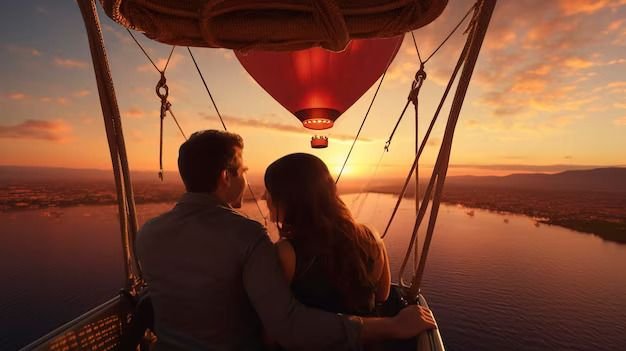 ChatGPT said

Hot air balloon floating over Serengeti plains during a breathtaking Budget Tanzania Safari Honeymoon Adventures with PAG Safaris.
